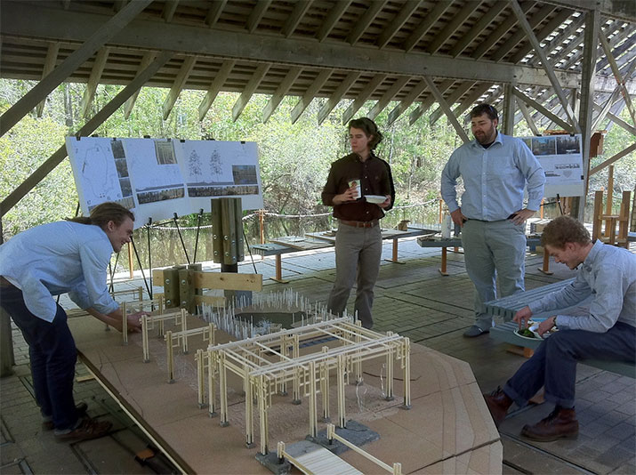 Forested Stream Exhibit at the Crosby Arboretum