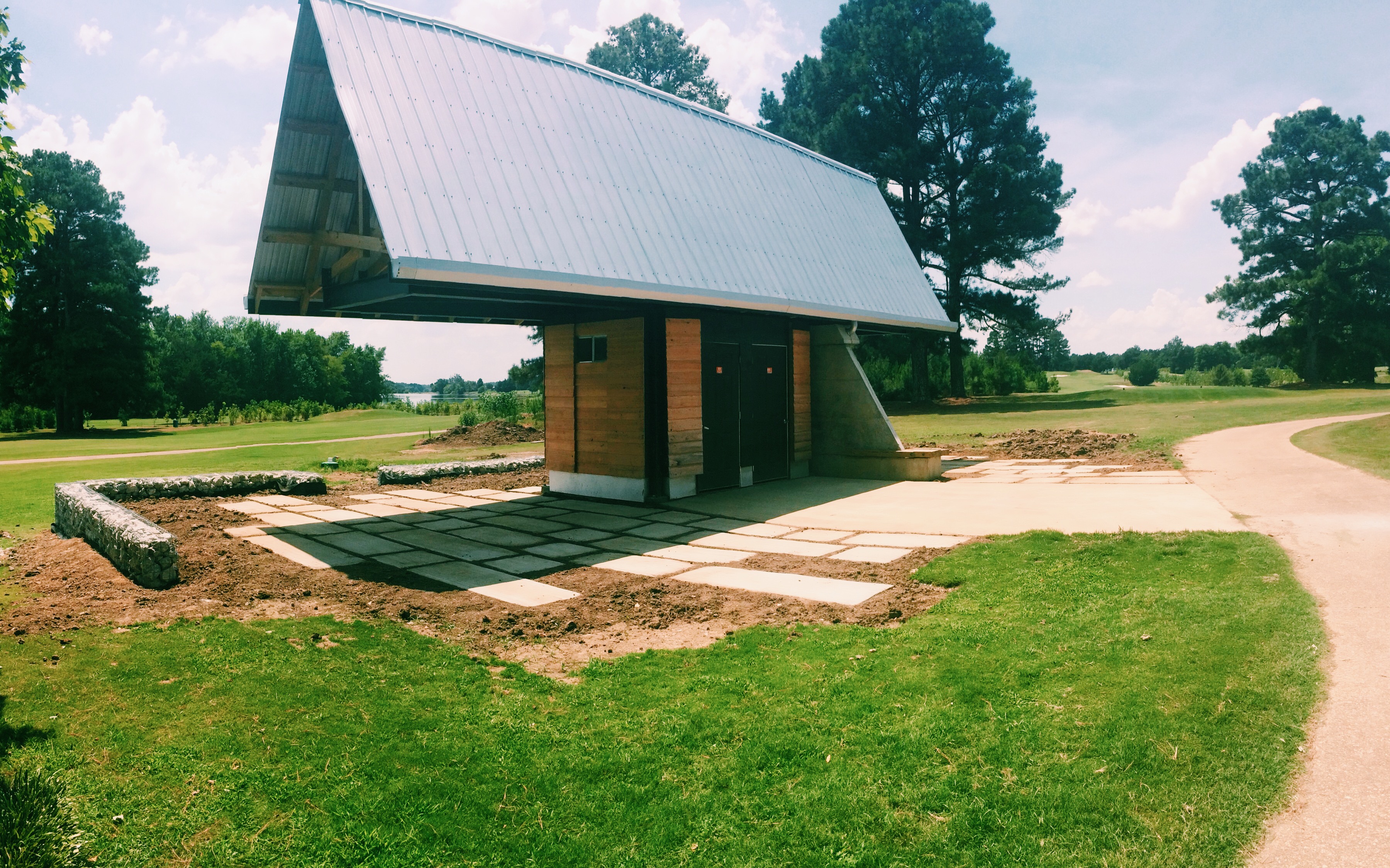 Golf Course Restroom Shelter Plaza